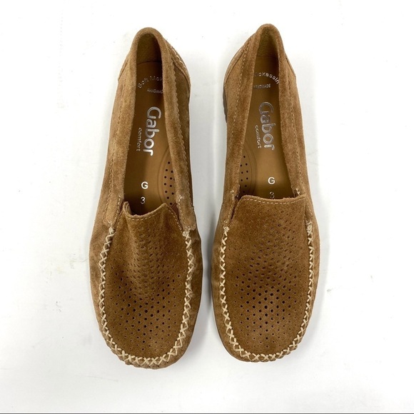 Gabor 66.094.45 suede perforated loafer moccasins - Picture 4 of 10
